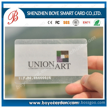 Transparent Promotional Gift VIP Membership Card